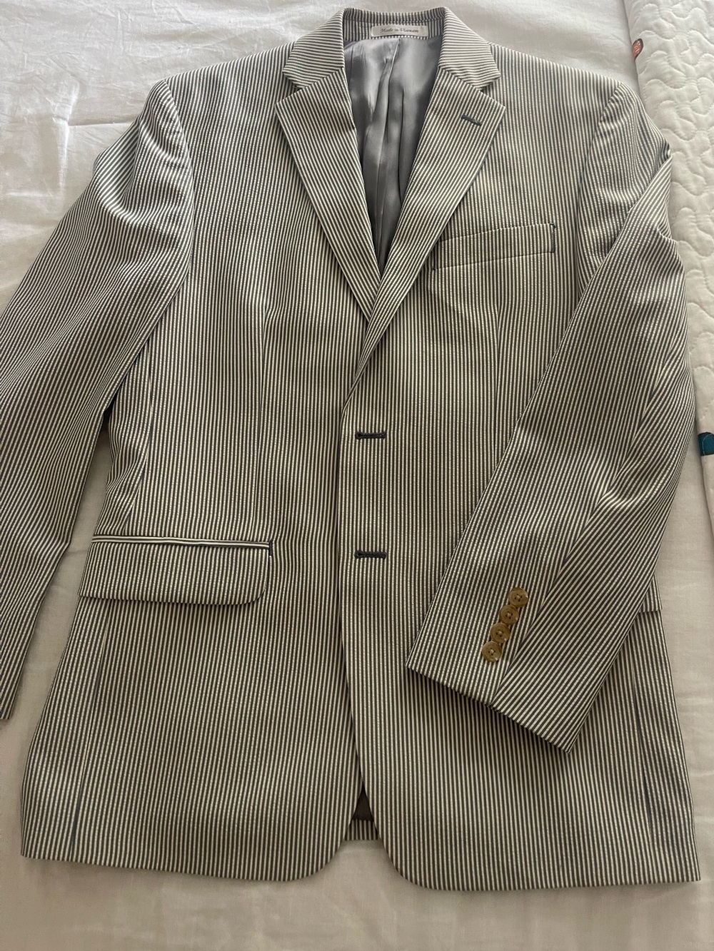 Ralph Lauren Pinstripe Sear sucker Suit Jacket .